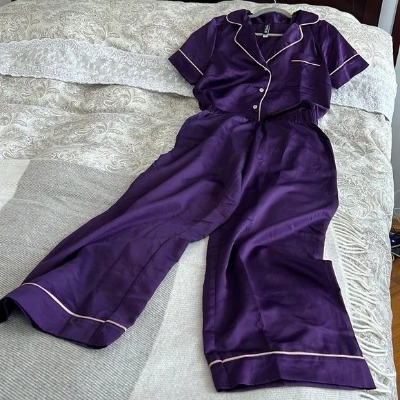 Adore Me Intimates Sleepwear Womens Soft Satin Pajama Set By